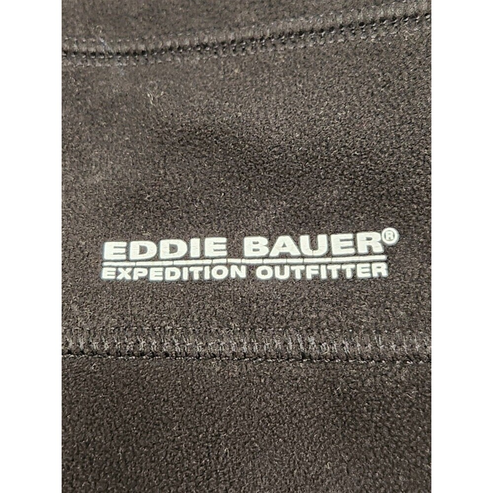 Eddie Bauer First Ascent Fleece 1/4 Zip Pullover Men's L Black Mock Neck Outdoor - Picture 6 of 7